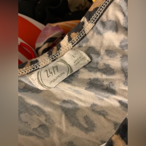 Maurices 24/7 Cheetah print tank top - size large - Picture 2 of 7